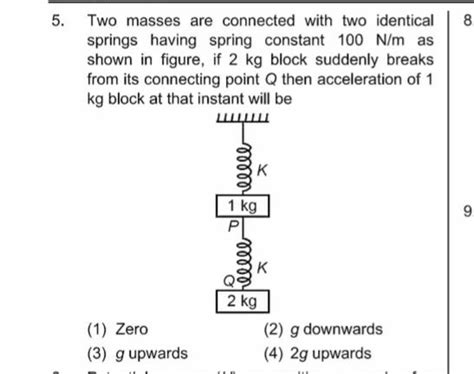 Toradh íomhá ar Two Identical Spring of Spring Constant 7580