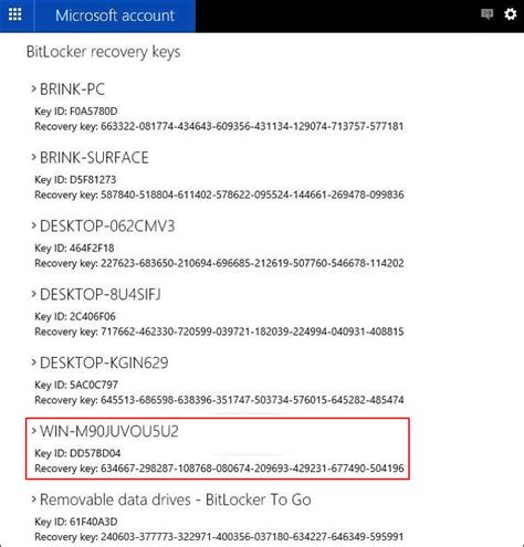 Image result for Find Your BitLocker Key