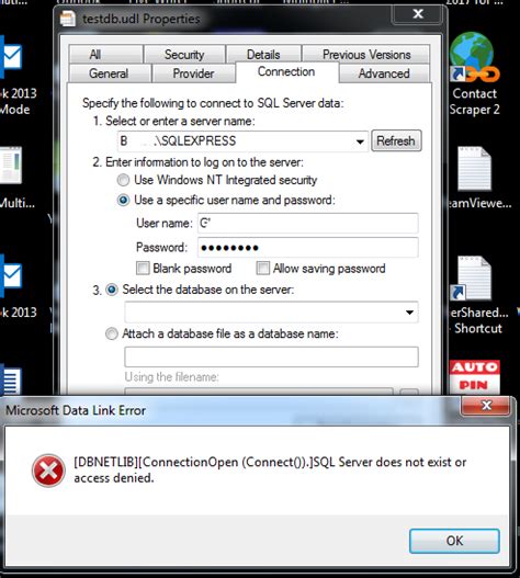 Afbeeldingsresultaten voor SQL Database Connection Error