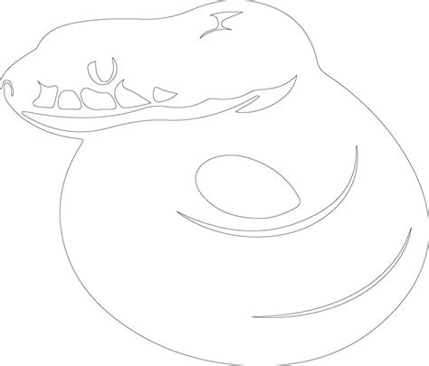 Toradh íomhá ar Ball Python Outline Design