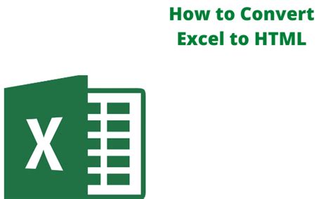 Image result for How to Convert HTML File to Excel File