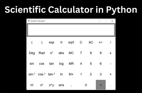 Image result for Scientific Calculator Python