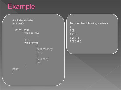 Toradh íomhá ar Nested for Loop