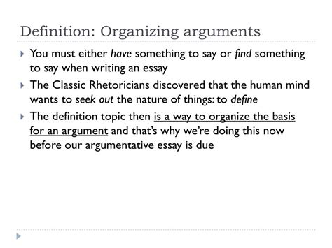 Image result for Definitional Argument Examples