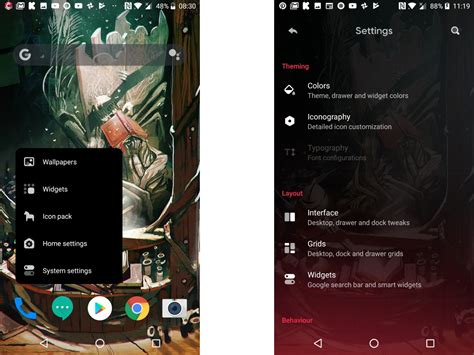 Afbeeldingsresultaten voor Light Android Launcher