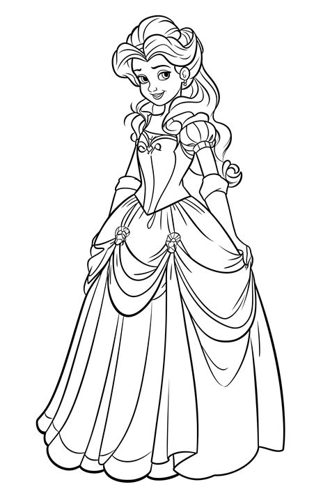 Princess Printable Coloring Pages に対する画像結果