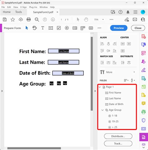 Sample PDF with Form Fields に対する画像結果
