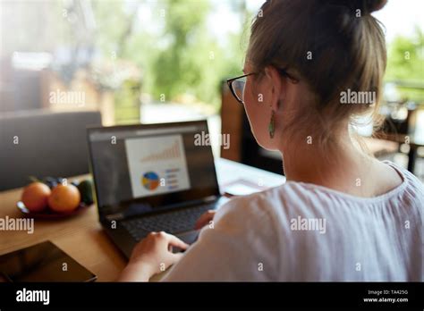Woman Working On Computer Back View に対する画像結果