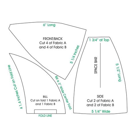 Image result for Printable Baseball Cap Patterns