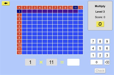 Image result for Math Multiplication Table Games