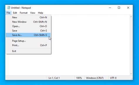 Image result for File Menu in Notepad