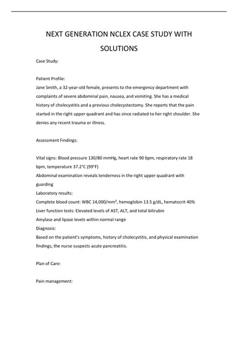 Toradh íomhá ar Next-Gen NCLEX Case Study Examples