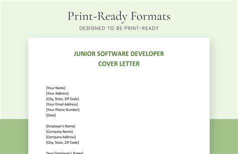 Image result for Example of Junior Software Developer Cover Letter
