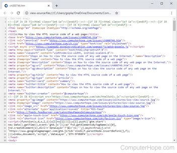 Toradh íomhá ar How to View HTML Source Code of a Web Page On iOS or Mac