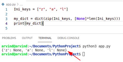 Toradh íomhá ar Initialize Dictionary Python
