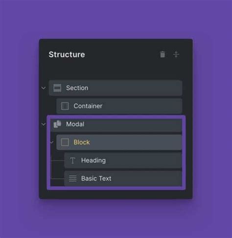 Nested Data Modal に対する画像結果