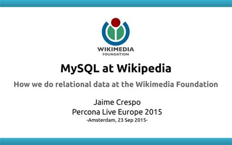Image result for MySQL Wiki