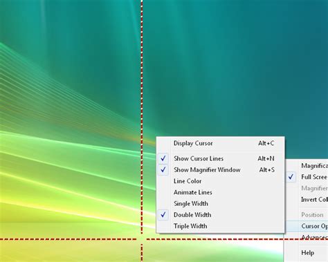 Cursor Options に対する画像結果