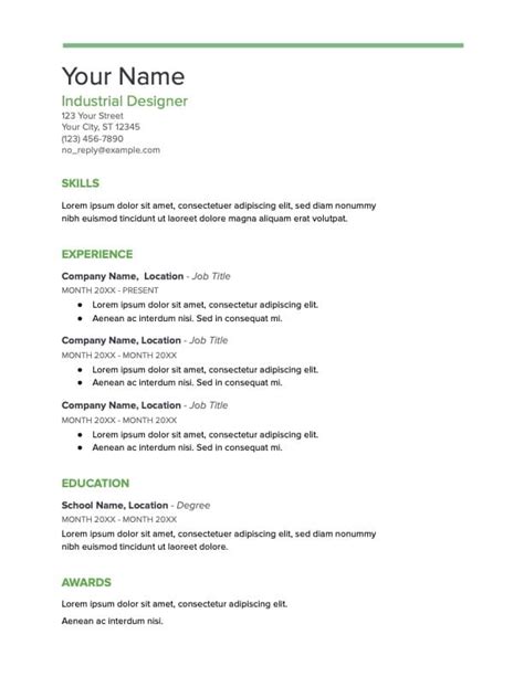 Image result for Google Docs Resume Templates Free