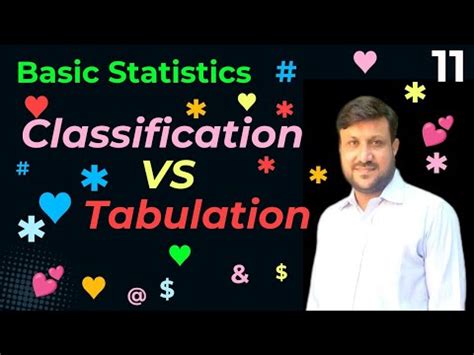 Image result for Classification vs Tabulation