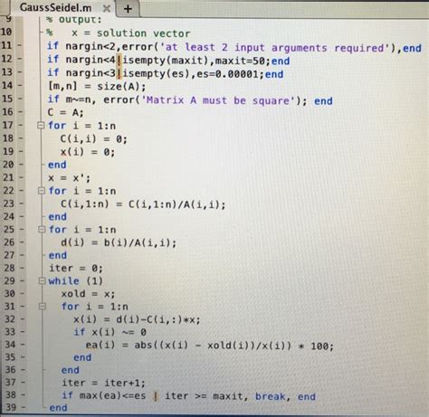 Image result for Line Gauss-Seidel Method Python