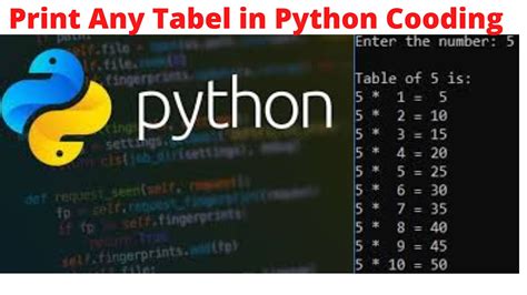 Image result for Python Codes for Number Table