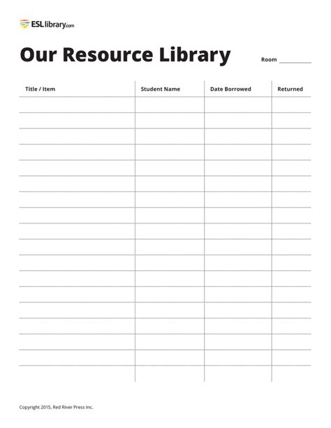 Image result for Classroom Library Sign Out Sheet