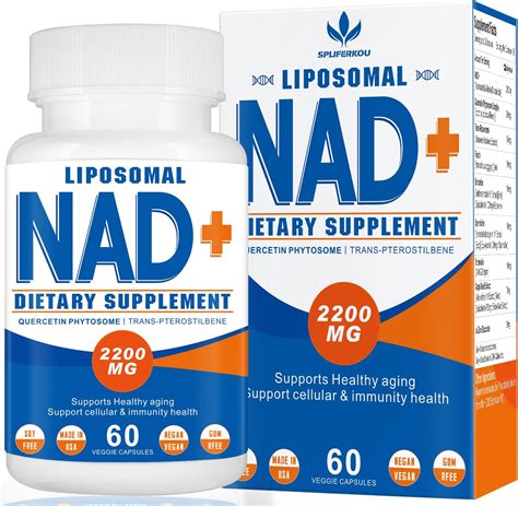 Amazon.com: Liposomal NAD+ Supplement 1000 mg | Highest NAD Pontecy ...