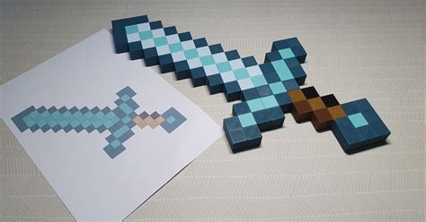 Image result for Printable Craftable SWORD! Minecraft