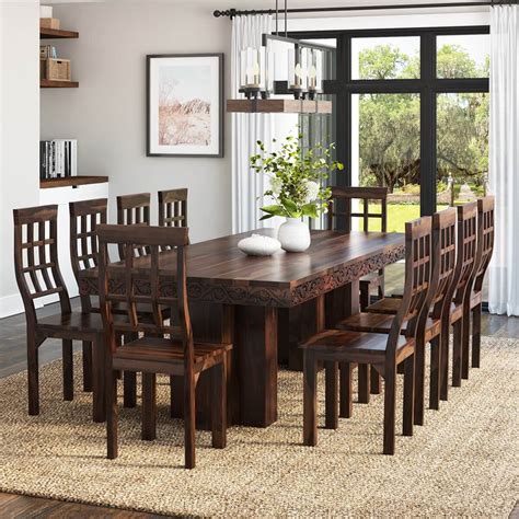 Image result for Living Spaces Rustic Dining Table