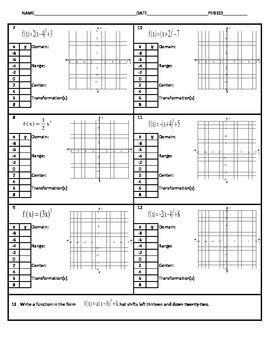 Afbeeldingsresultaten voor Cubic Functions Inlc Table Plotting Worksheet