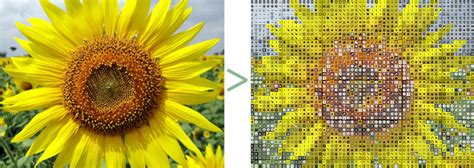 Toradh íomhá ar Cross Stitch Pattern Maker Software