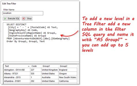 Toradh íomhá ar Filter SQL Profi