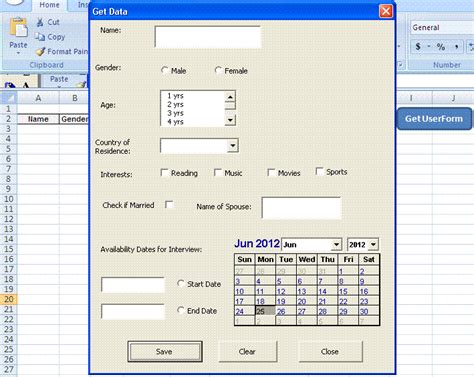 Image result for VBA Excel Userform Multiple Choice