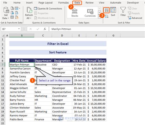 Image result for excel sorting feature