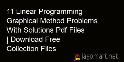 Image result for Graphical Method Problems and Solutions
