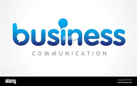 Business communication creative word lettering. Business structure ...