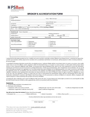 Image result for Brokers Accreditation Form