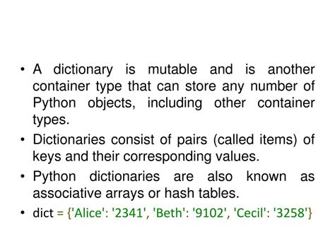 Toradh íomhá ar Python Dictionary Ppt Image Download