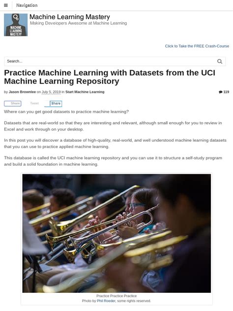 Toradh íomhá ar UCI Machine Learning Repository Logo