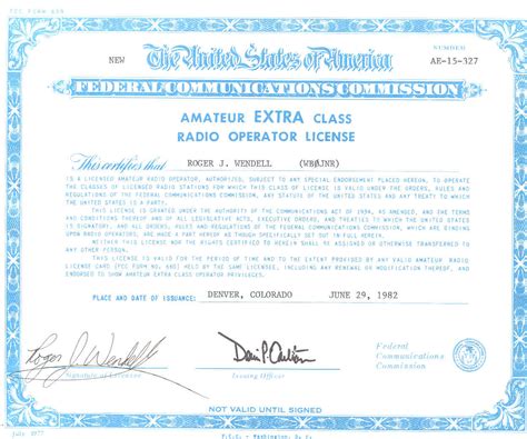 Image result for Extra Class Ham Radio License