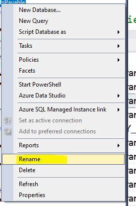 Image result for Rename Database SQL