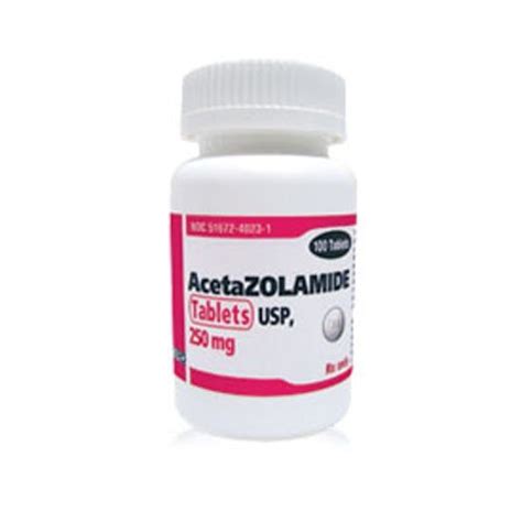 Acetazolamide, 250mg, 100 Tablets/Bottle | McGuff