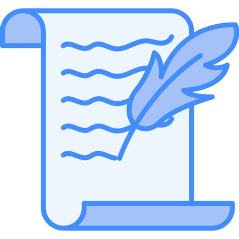 Image result for Script Icon Blue Scroll