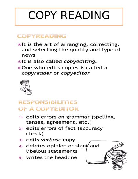 Toradh íomhá ar Example of Copy Reading