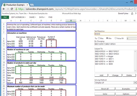 Image result for Excel Optimization Solver