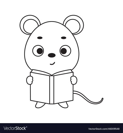 Image result for Library Mouse Coloring Page