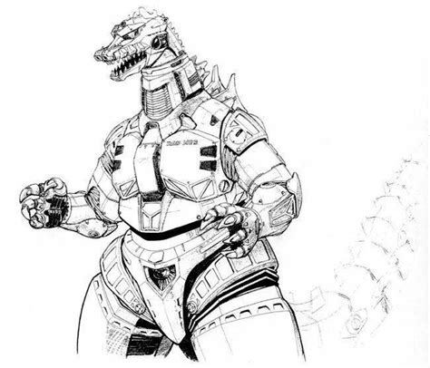 Image result for Robot Godzilla Coloring Pages