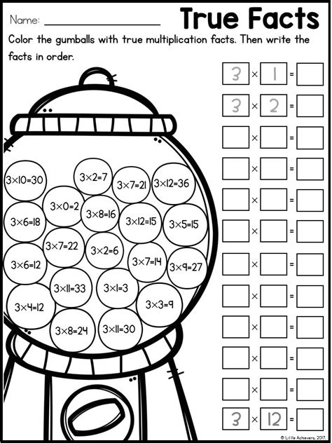 Image result for Multiplication Fun Activity Sheet