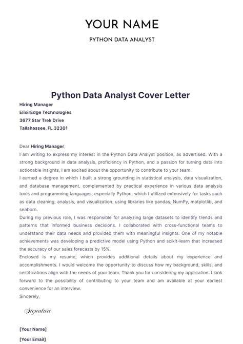 Toradh íomhá ar Python Data Analyst Resume